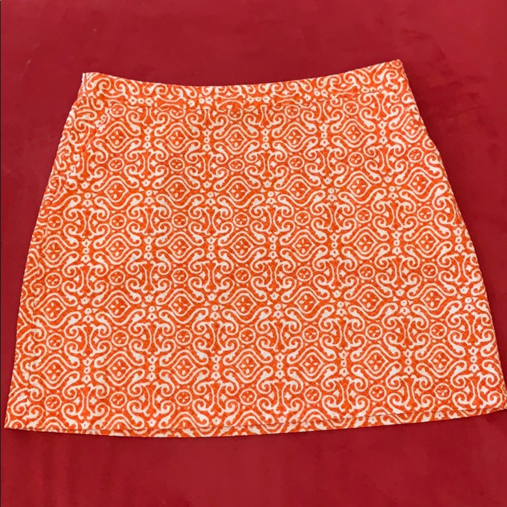 C wonder skirt- orange print